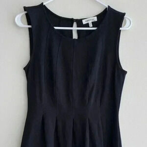 Monteau Black Fit and Flare Dress, Size M